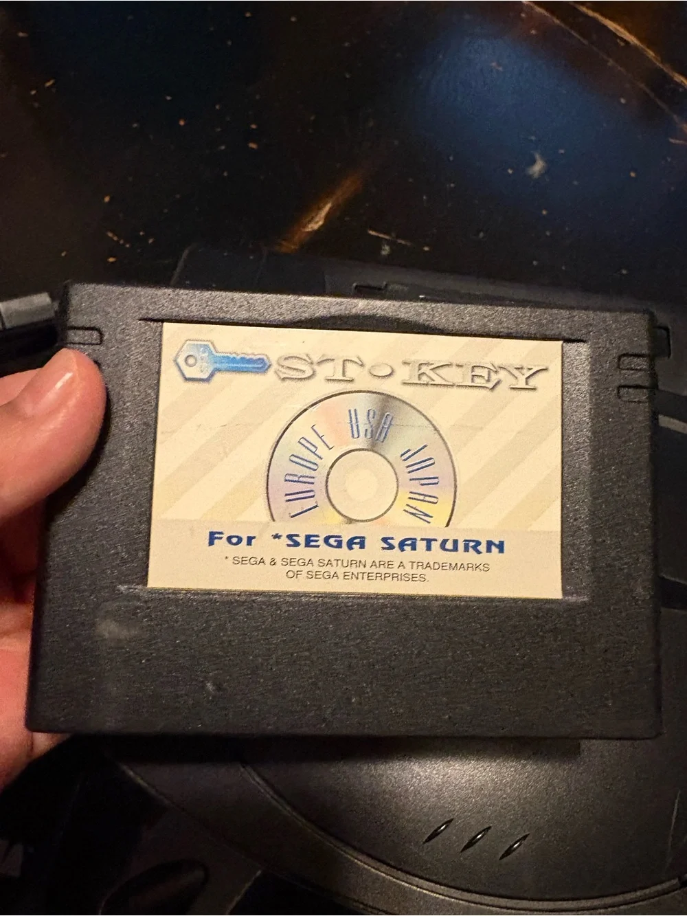 Sega Saturn Black Console MK-80000 w/ Controllers, 2 Game No AV, Power cable